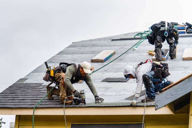 Professional Gutter Installation technician working in Lattimer Mines, PA